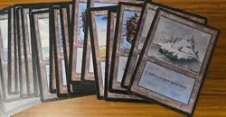 Magic The Gathering 16 card Basic Land Lot Island + Snow Covered Island - Image 1