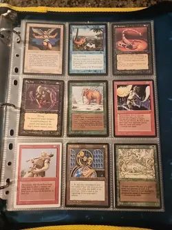 Vintage Magic The Gathering Collection Card Lot MTG 1993-1998 Pre-Rarity Symbol - Image 1