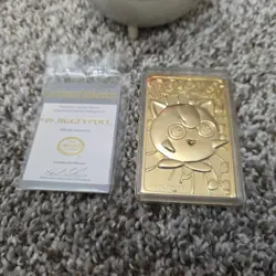 Pokemon Limited Edition 23K Gold Plated Jigglypuff Trading Card - Image 2