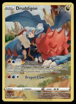 Pokemon Cards Druddigon TG09/TG30 Silver Tempest Trainer Gallery Holo NM - Image 1