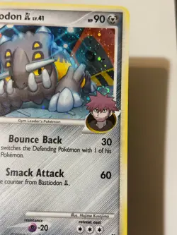 BASTIODON Holo SWIRL 2/111 RARE Rising Rivals Pokemon Card 2009 LP/NM - Image 2