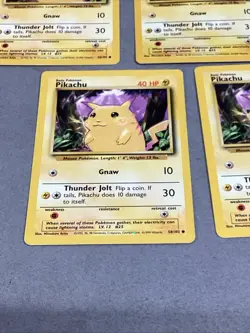 Lot Of 15 Pokemon Pikachu ‘Gnaw’ Lightning Trading Cards - 58/102 - Image 4