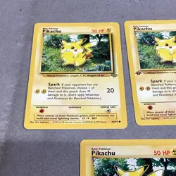 Lot Of 5 Pokemon Pikachu Spark Lightning Jungle Trading Cards 50 HP - Image 2