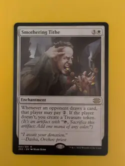 Smothering Tithe. Double MAsters. Enchantment MTG Card. Rare NM as shown. - Image 1