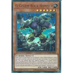G Golem Rock Hammer BLCR-EN040 : YuGiOh Ultra Rare Card 1st Edition Trading TCG - Image 1