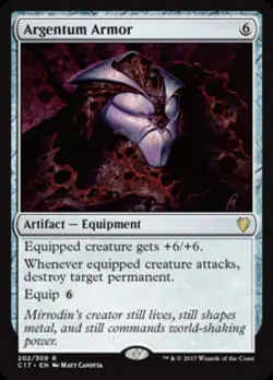 Argentum Armor - Light Play MTG Commander 2017 - Image 1