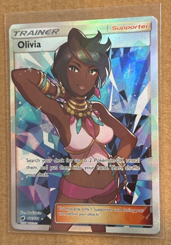 Olivi (Trainer) - Crimson Invasion #111/111 Full Art Holo Pokemon Trading Card. - Image 1