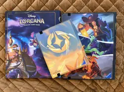 Disney LORCANA Stitch, Villains, and Mickey Binder Lot with Foil & NonFoil cards - Image 2