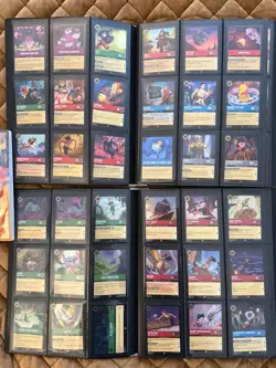 Disney LORCANA Stitch, Villains, and Mickey Binder Lot with Foil & NonFoil cards - Image 5