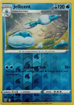042/163 JELLICENT REVERSE HOLO BATTLE STYLES POKEMON CARD - Image 1