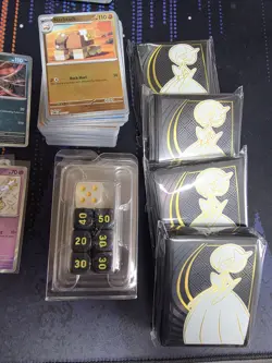 Pokemon 250 Card Lot With Holos, Reverse, And Exs - Mega Evolution ETB Accessori - Image 2