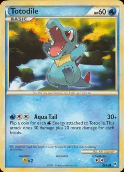 2x (COL-074) Totodile (C) Pokemon Call of Legends Card # 74 - Image 1