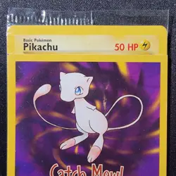 SEALED "Catch Mew" Pokemon PIKACHU Card BLACK STAR PROMO Set#4 Movie WB Stamped - Image 2