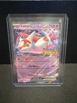 Pokemon TCG Latias EX Double Rare Card 076/191 Surging Sparks Stamp - Image 1