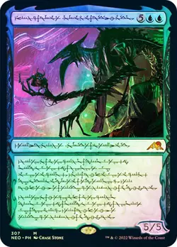 Magic The Gathering MTG JIN-GITAXIAS, PROGRESS TYRANT FOIL Neon Dynasty NM - Image 1