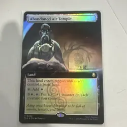 MTG Magic The Gathering Avatar ABANDONED AIR TEMPLE Extended Art Foil Rare #0386 - Image 1