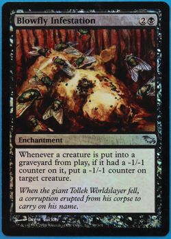 Blowfly Infestation FOIL Shadowmoor PLD Black Uncommon CARD (497960) ABUGames - Image 1