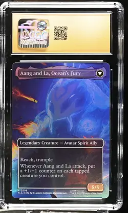 AANG, SWIFT SAVIOR Avatar Last Airbender Borderless Foil CGC Pristine 10 MTG - Image 2