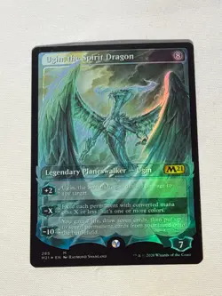 MTG Showcase Foil Ugin, the Spirit Dragon Core Set 2021 Magic the Gathering - Image 1
