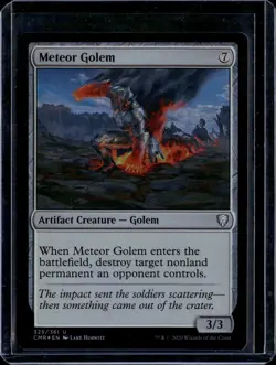 Meteor Golem - 325 - Foil - CMR - NM - MTG Magic the Gathering - Image 1