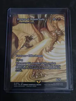 Dragon Of Mount Gulg Borderless, MTG Single, FIN 0012 Mythic Near Mint Non-Foil - Image 1