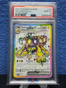 2024 POKEMON SCR EN-STELLAR CROWN ULTRA RARE #159 GALVANTULA EX PSA 10 - Image 1