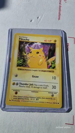 Pikachu Red Cheeks Base Set Shadowless 1999 Pokemon (c) - Image 1