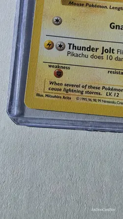 Pikachu Red Cheeks Base Set Shadowless 1999 Pokemon (c) - Image 3