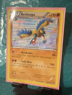 Pokemon Archeops Holo Rare Card 54/101 Plasma Blast LP Unlimited Light Play TCG - Image 1