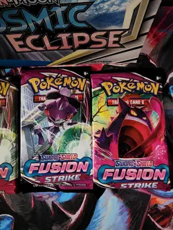 Pokemon Fusion Strike Lot of 4 Booster Packs New & Sealed - Image 3