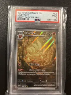 Ninetales Scarlet Violet Obsidian Flames Pokemon TCG 199/197, PSA 9 - Image 1