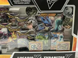 Pokemon TCG LUCARIO V & TYRANITAR V - Heavy Hitters Premium Collection Box - Image 3