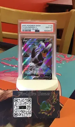 POKEMON 2020 DARKNESS ABLAZE FULL ART HOUNDOOM V #178 PSA10 Gem Mint - Image 1