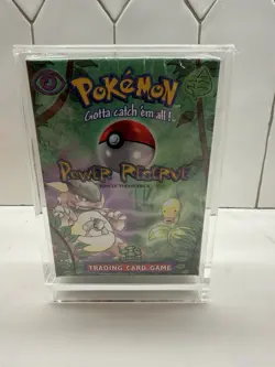 Power Reserve Jungle Theme Deck Year 1999 Pokemon FACTORY SEALED w/ Acrylic Case - Image 1