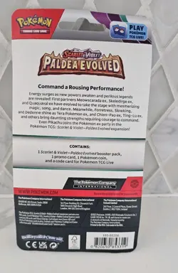 LOT OF 3 Pokemon Paldea Evolved Growlithe Premium Booster Pack TCG NEW SEALED - Image 3