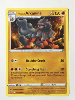 Hisuian Arcanine 071/189 Non Holo Rare Astral Radiance Pokemon Pack Fresh - Image 1