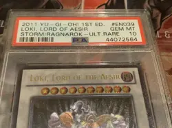 PSA 10 Loki, Lord of the Aesir - STOR-EN039 Ultimate Rare 1st Edition YuGiOh! - Image 3