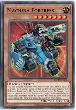 Yugioh - Machina Fortress LEDD-ENB11 Unlimited - Legendary Dragon Decks (2020 Da - Image 1