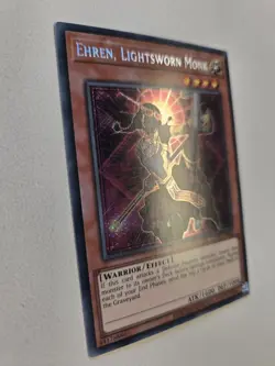 Ehren, Lightsworn Monk LODT-EN082 Secret Rare Yugioh Unlimited Edition Mint - Image 2