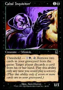 Cabal Inquisitor -Foil Light Play MTG Odyssey - Image 1