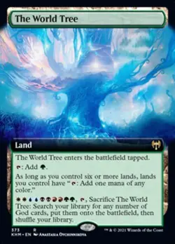 The World Tree (Extended Art) -Foil Light Play MTG Kaldheim - Image 1