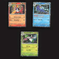 Pokemon Skeledrige Ququaval Meowscarada COSMOS HOLO Bundle Set 3 Cards Lot - Image 1