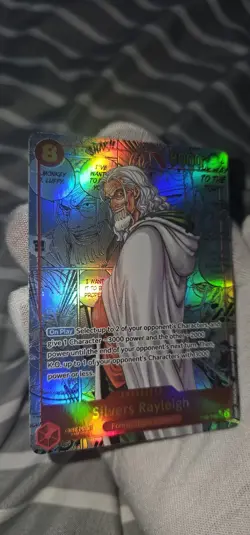 One Piece Silvers Rayleigh OP08-118 Alternative Art Manga Card English Edition - Image 1