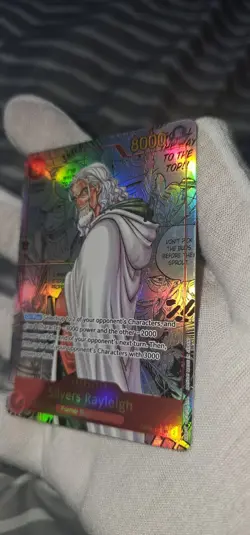 One Piece Silvers Rayleigh OP08-118 Alternative Art Manga Card English Edition - Image 2