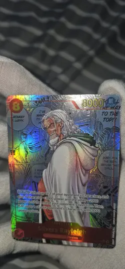 One Piece Silvers Rayleigh OP08-118 Alternative Art Manga Card English Edition - Image 4