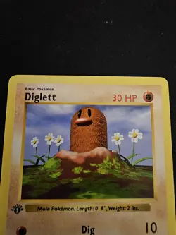 Pokemon 1st Edition Diglett 47/102 Shadowless Base Set Card Unplayed Near Mint - Image 4