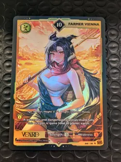 VCard TCG Rising Stars Farmer Vienna Holo 10 1st First Edition Card Gamersupps - Image 2