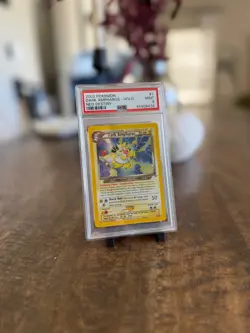 DARK AMPHAROS 1/105 2002 Neo Destiny Unlimited HOLO Pokemon Card PSA 9 MINT - Image 1