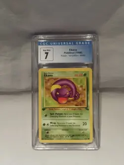Ekans 46/62 CGC 7 - Fossil Set 1st Edition - Pokemon Card - Image 1