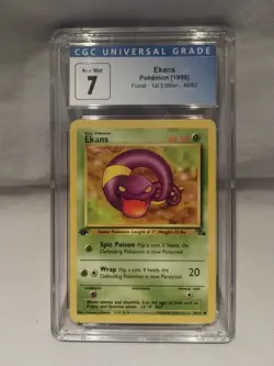 Ekans 46/62 CGC 7 - Fossil Set 1st Edition - Pokemon Card - Image 2